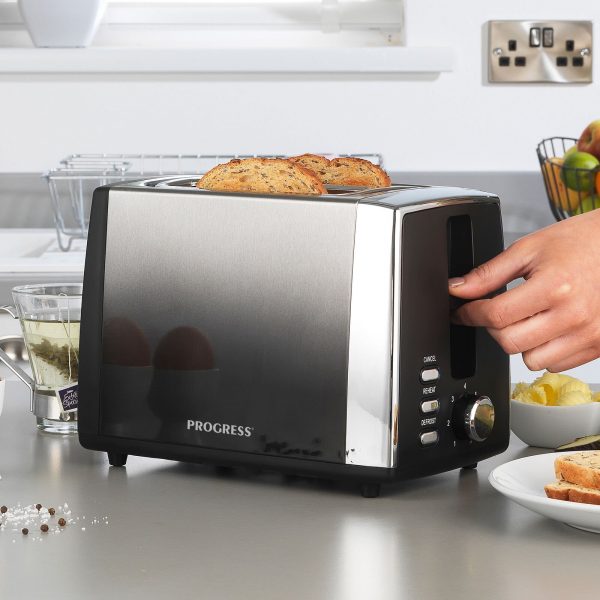 Progress Ombre 2 Slice Toaster Black