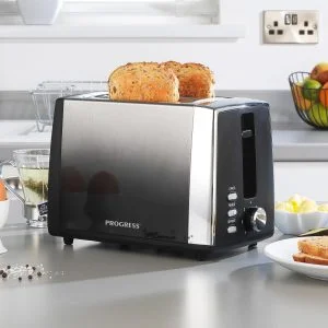 Progress Ombre 2 Slice Toaster Black