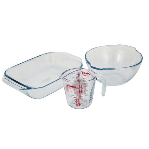 Pyrex Dish Rect + Mix Bowl + Meas Jug 0.50Lt - Image 2
