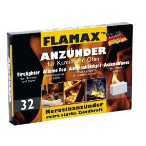 Flamax Solid Fire Lighters 32 Cubes