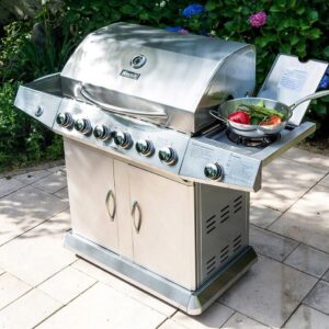 6 Burner BBQ with Side Burner S/S