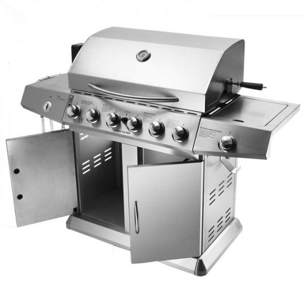6 Burner BBQ with Side Burner S/S - Image 8