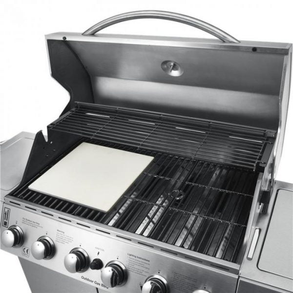 6 Burner BBQ with Side Burner S/S - Image 9