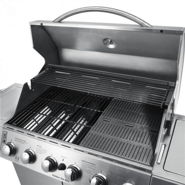 6 Burner BBQ with Side Burner S/S - Image 11