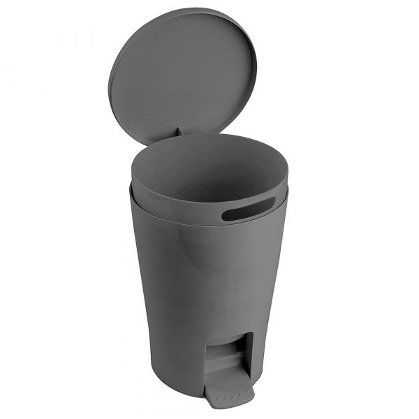 Diabolo Bathroom Bin Grey - Image 2