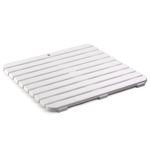 Platform Shower White 55x55 cm