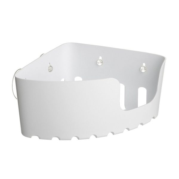 Suction Storage Basket Corner White - Image 2