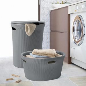Baobab Laundry Basket Grey