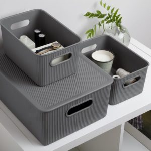 Baobab Storage Basket 15 Lt Grey