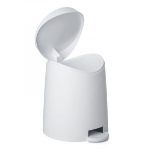 Milan Bathroom Pedal Bin 3 Lt White