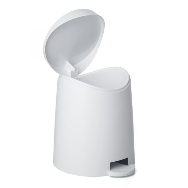 Milan Bathroom Pedal Bin 3 Lt White - Image 2