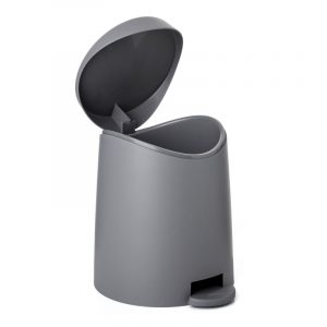 Milan Bathroom Pedal Bin 3 Lt Grey