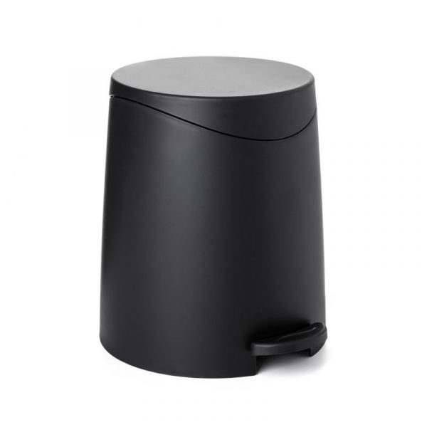 Milan Bathroom Pedal Bin 3 Lt Black