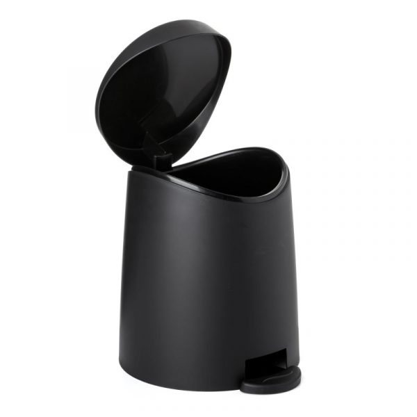 Milan Bathroom Pedal Bin 3 Lt Black - Image 2