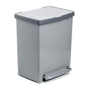 Dual Recycling Bin Grey