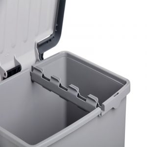 Dual Recycling Bin Grey