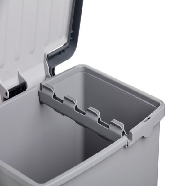 Dual Recycling Bin Grey - Image 2