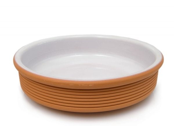 Wavy Low Dish 15x3 cm Natural/White