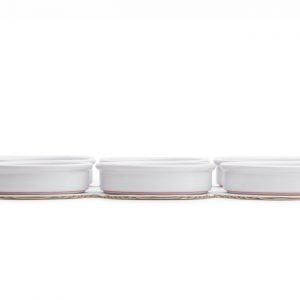 Low Dish Round 10x6cm White Pack of 6