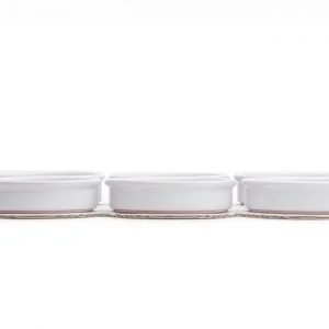 Low Dish Round Dia11x2.4cm White Pack of 6