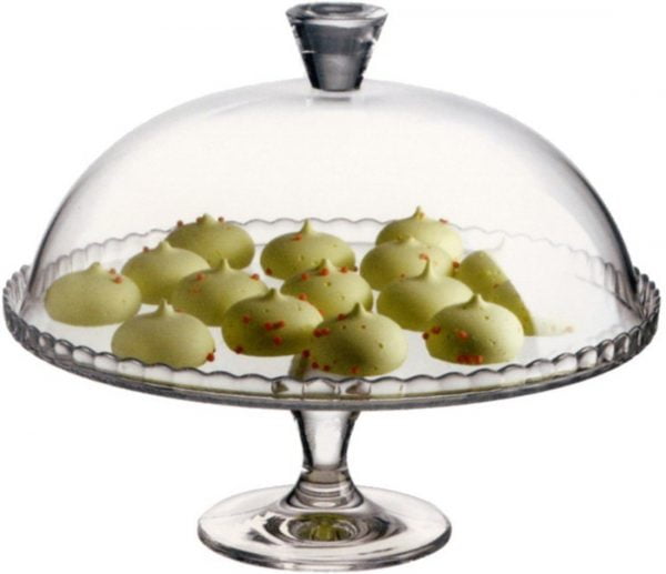 Footed Cake Plate w/Dome 33cms (95200)