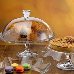 Footed Cake Plate w/Dome 33cms