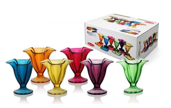 Coloured Ice Cream Bowl 160ml x 6 (95427) - Image 2