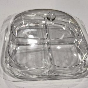 Square Tray with 4 Bowls & Lid