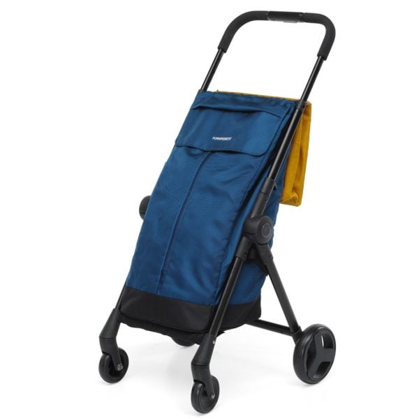 Go Fast Shopping Trolley Blue - Image 3