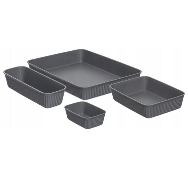Baobab 4 Pcs Organiser Set Grey - Image 2