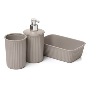 Baobab Bathroom Set x3 Taupe