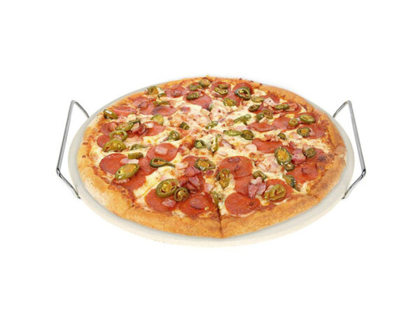 Pizza Baking Stone with Holder - Image 2