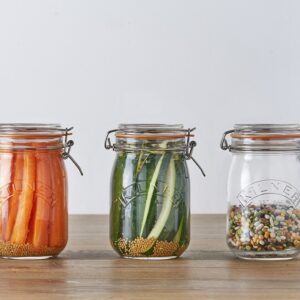 Kilner Clip Top Round Jar 1Lt