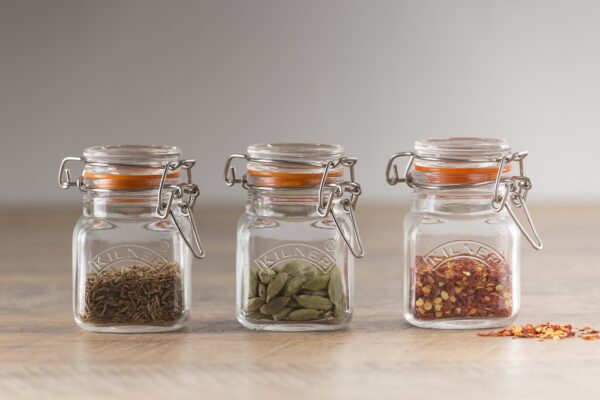 Kilner Square Clip-Top Spice Jar 0.70ml - Image 2