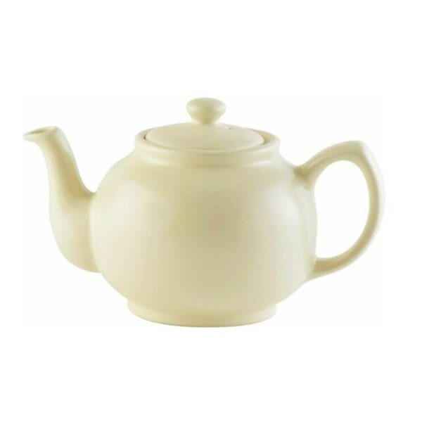 P&K Teapot 6 Cup Matt Cream - Image 4