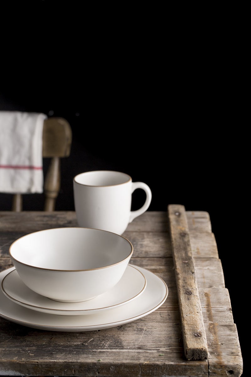 Mason Cash Dinner Set 12 Pcs Cream Petrolea Malta