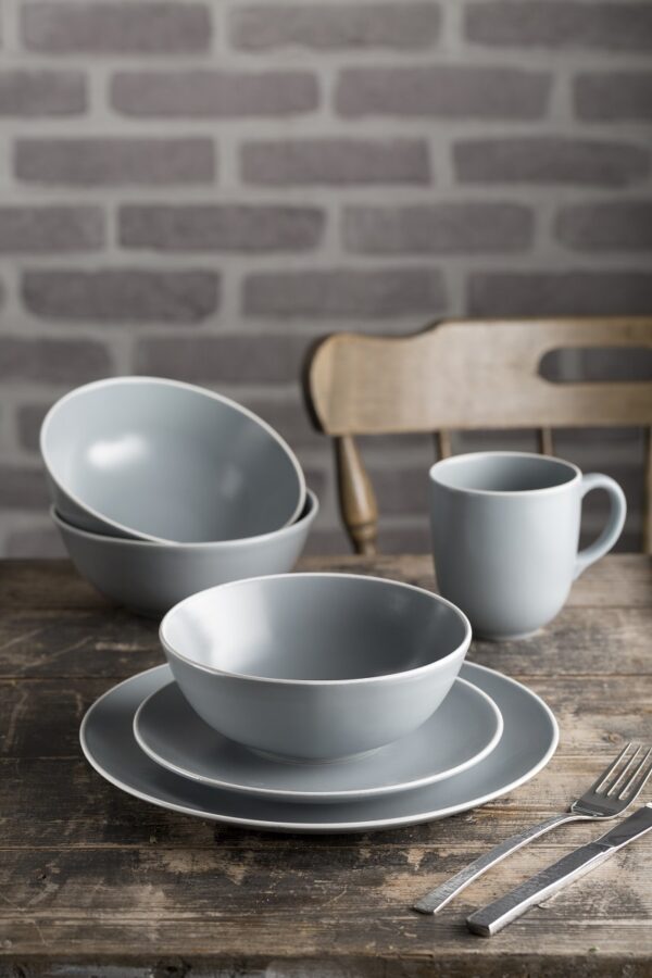 Mason Cash Dinner Set 12 Pcs Grey