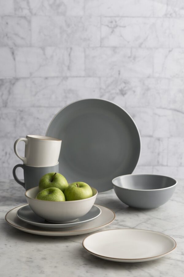 Mason Cash Dinner Set 12 Pcs Grey - Image 3