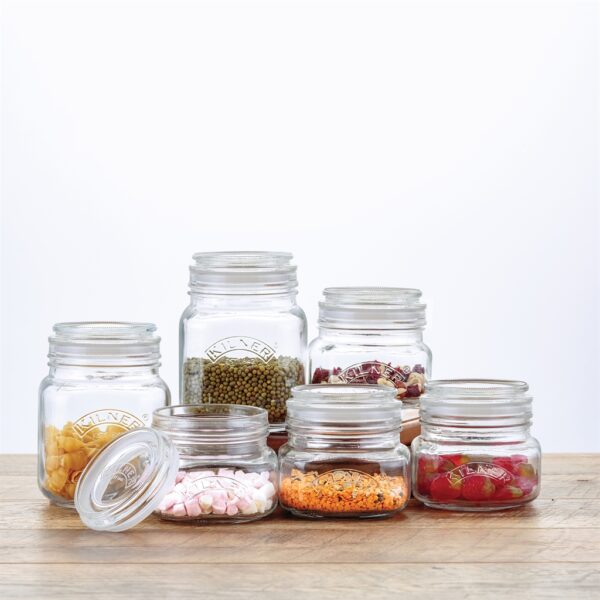 Kilner Square Jar Set 6 Pcs Push-Top