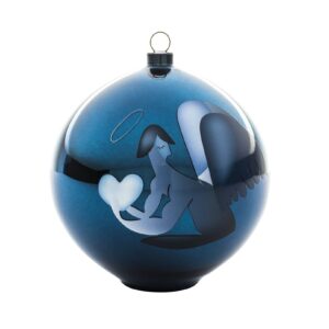Blue Christmas Ornament Blown Glass (AAA07 2)