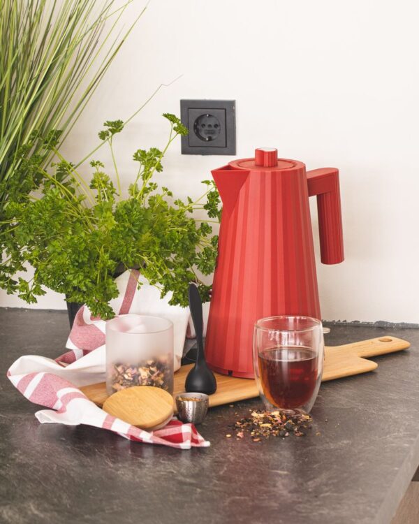 Plisse Electric Water Kettle Red (MDL06 R) - Image 2