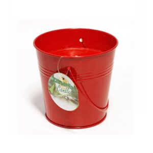 Citronella Candle in Metal Bucket