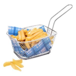 Chrome Fries Basket 14x11x7cm