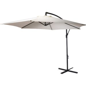 Side Hanging Umbrella 300cm Cream