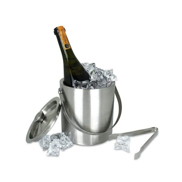 Ice Bucket with Tongs 15cm