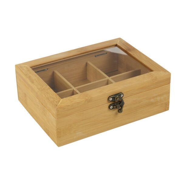 Tea Box Bamboo 21x16cm - Image 4