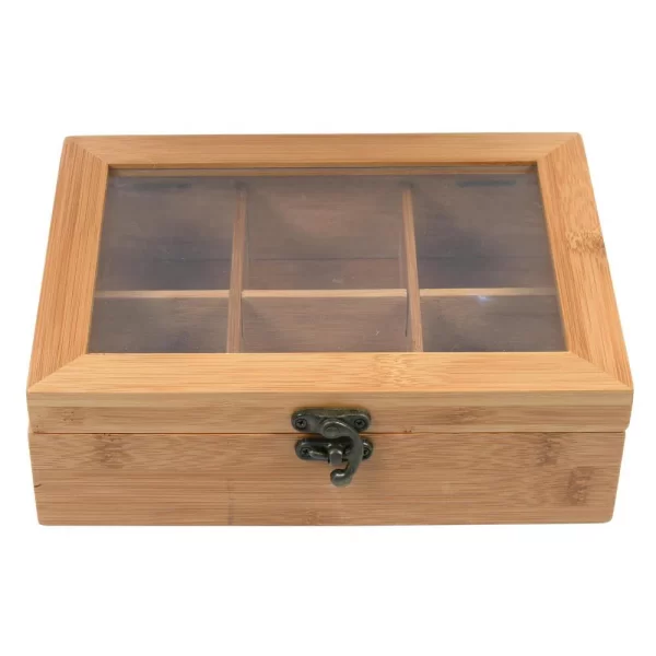 Tea Box Bamboo 21x16cm - Image 5