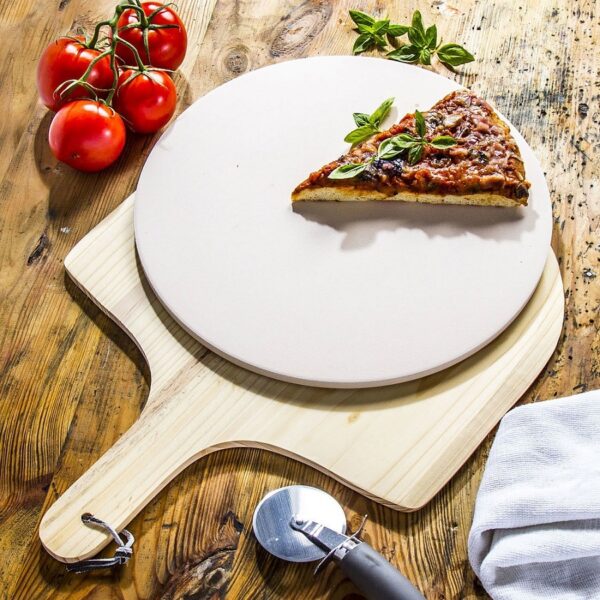 Pizza Stone & Serving Board Set