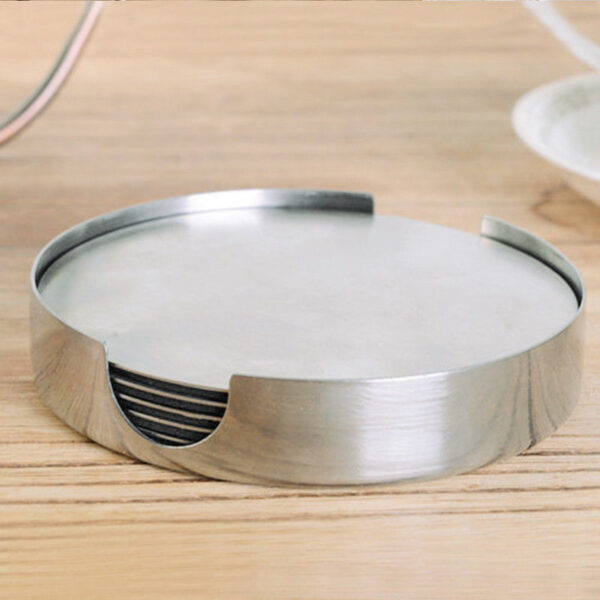 Coaster Set Stainless Steel 6 Pcs