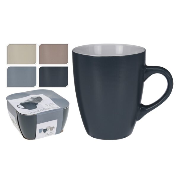 Mug Stoneware 340ml Set of 4 - Image 2